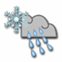 Snow tending to rain