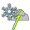 Chance snow shower or storm icon
