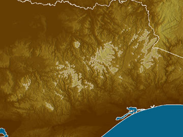Alpine Areas map